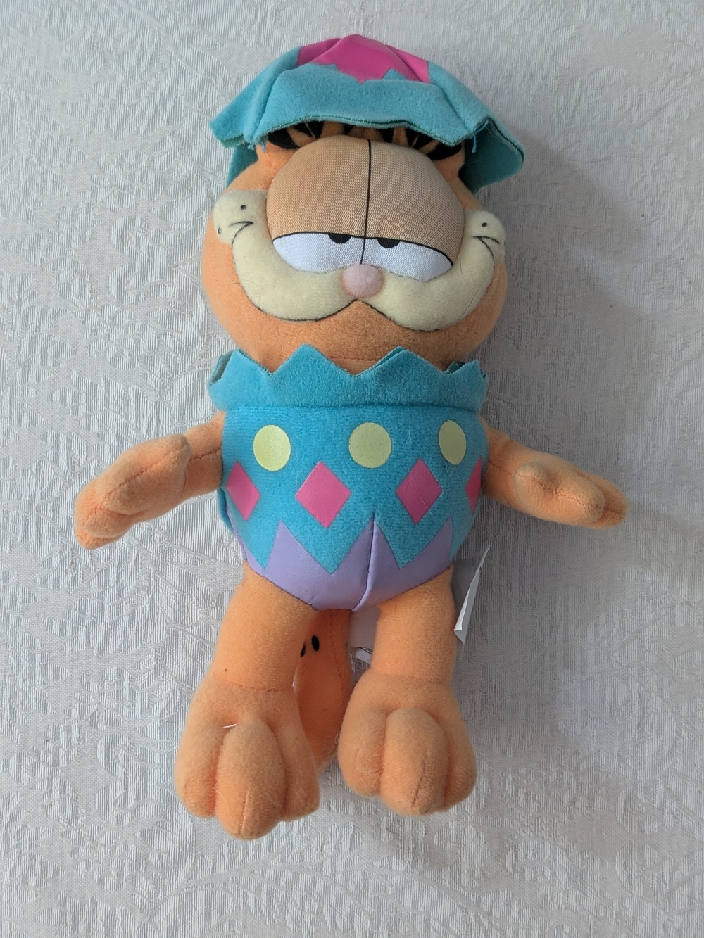 Garfield Plush Stuffed Animal Cat Blue/Purple Egg Costume, 10 in